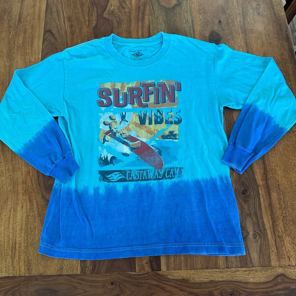 Disney Cruise line Surfin' Vibes Tie-Dye Long Sleeve Tee